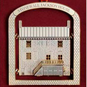 Stonewall Jackson House brass ornament